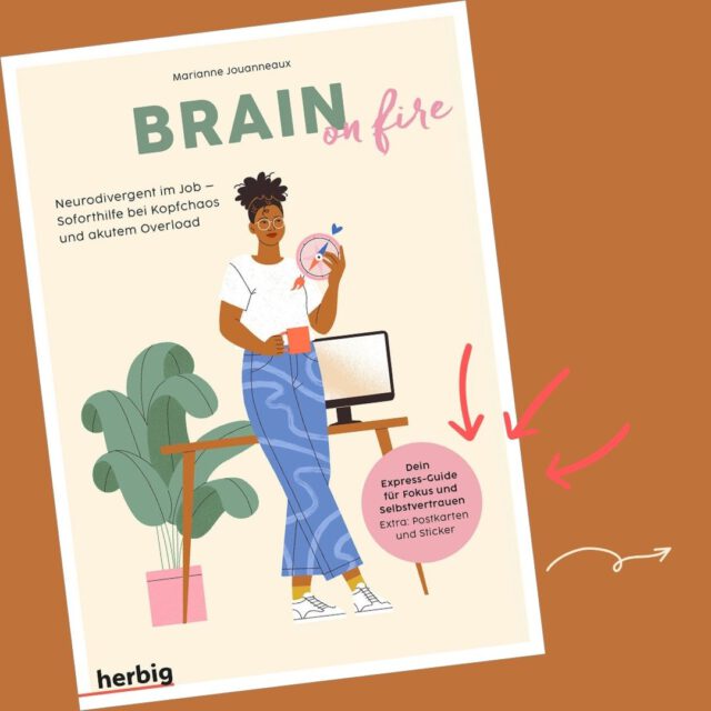 💁‍♀️KOPFCHAOS? ÜBERFORDERT IM JOB?
Dieses Fachbuch muss in jedem Büro oder Unternehmen stehen! Marianne Jouanneux (@neuro_perspektiven) ist Expertin in Sachen Neurodivergenz und bietet mit diesem Ratgeber Empfehlungen, Übungen und Reflexionen, so dass die Stärken der betroffenen Menschen zur Entfaltung kommen können und nicht (mehr) unter den Bürotisch fallen!  Themen wir Dopaminschwäche, Reizüberflutung, Erschöpfung, Zeitplanung, Handlungsparalyse, Motivation, Impostersyndrom und Selbstwert werden hier konkret benannt und lösungsorientiert respektiert.  Die Gestaltung des Ratgebers ist einladend und überaus liebevoll. Es ist ein Geschenk an die Betroffenen selbst – und in jedem Fall an das Umfeld!  Korrektur: Auf Seite muss es richtig heißen: "Marianne".  Hier weiterlesen:
https://dasgesundmagazin.de/2026/10/15/brain-on-fire-neurodivergent-im-job/ oder mit einem Klick auf mein Magazin!  #dasgesundmagazin #gesundlesen #neurodivergent #herbigverlag #overload #brainonfire #neuroperspektiven
